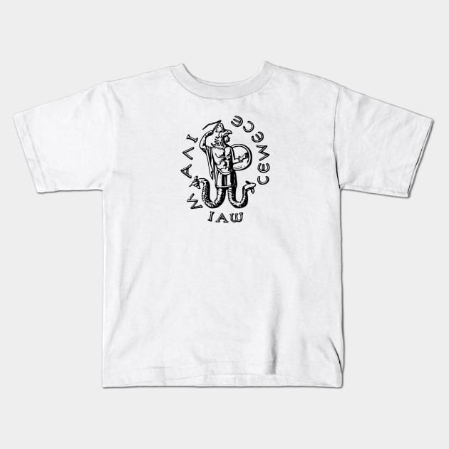 Abraxas Kids T-Shirt by Blacklinesw9